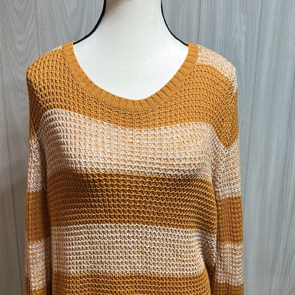 a.n.a striped knit sweater size XL - Picture 2 of 14